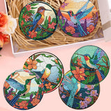 mrpwnle 8 PCS Diamond Painting Art Coaster Set with Holder Diamond Art Coasters DIY Hummingbird Diamond Painting Coasters Kit for Adults Beginners Bird Diamond Art Coasters Crafts Supplies mrpwnle