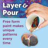 Creativity for Kids Hide and Seek Paint Pour Rock Painting Art Kit - Arts and Craft Activities for Kids (Ages 6+) Creativity for Kids