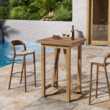 Tribesigns Bar Table, 39.4" Tall Counter Height Pub Table for Cocktail Coffee Bistro, Farmhouse Square High Top Desk for Living Room, Dining Room, Kitchen, Small Space Tribesigns