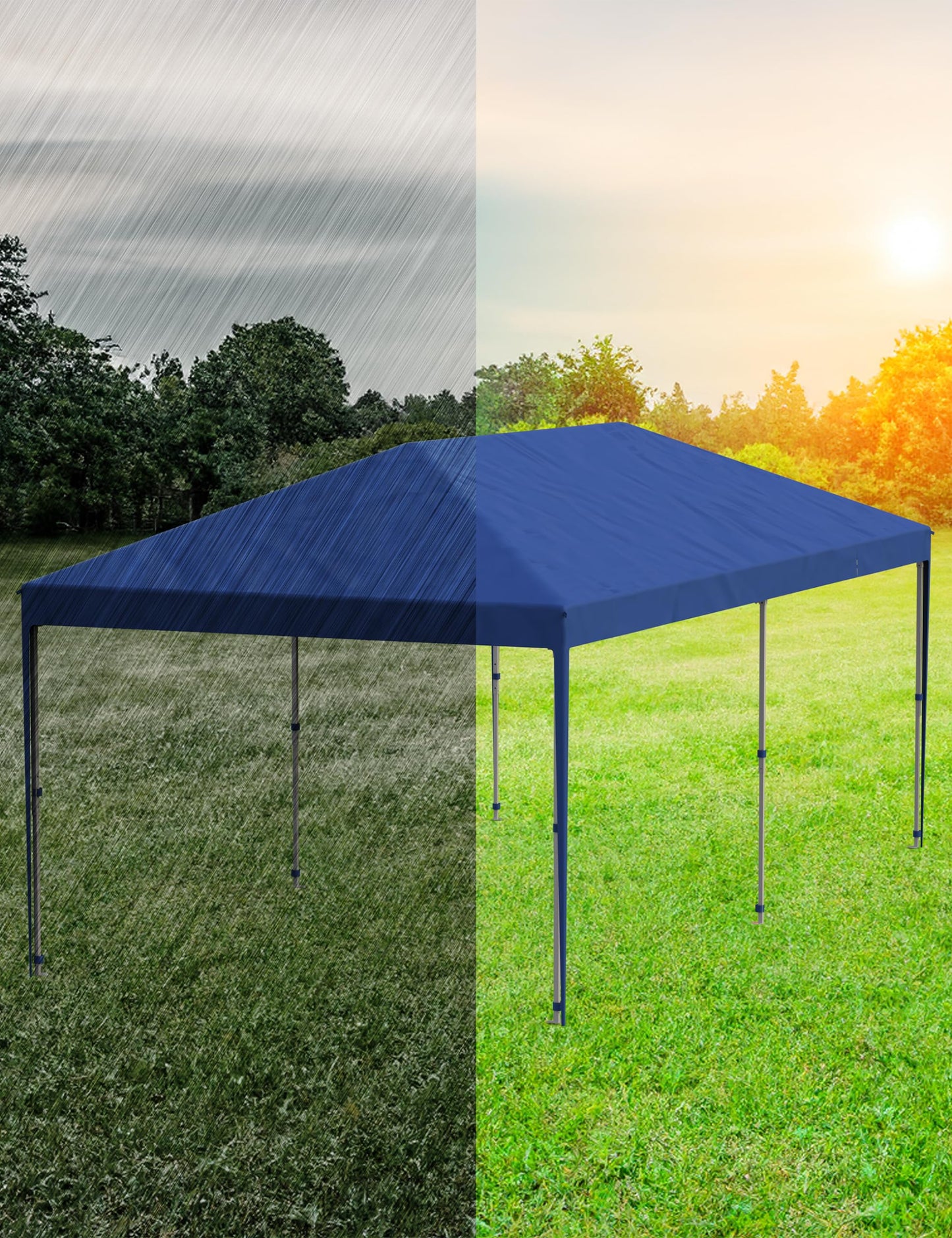 10'x 20' Pop Up Canopy Tent for Parties, Heavy Duty Commercial Canopy Tent Outdoor Vendor Party Tent Waterproof Gazebo Shelter for Patio Outdoor Party Events, Blue