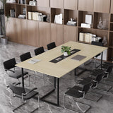 Zethvax 8FT Conference Table,Conference Room Table with Grommet,Stable Structure,Adjustable Foot Pads,Large Seminar Table for Office Meeting 94.4 L x 47.2 W x30.7 H (Wood) Zethvax