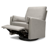 Carter's by DaVinci Ethan Swivel Recliner in Performance Grey Linen, GREENGUARD Gold & CertiPUR-US® Certified DaVinci