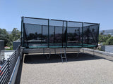 Galactic Xtreme Commercial Grade Rectangle Trampoline - 10x20 Gymnastics Trampoline with Net Enclosure - Heavy Duty 750lbs Jumping Capacity Best Trampoline USA