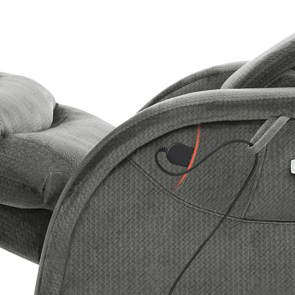 MCombo Power Zero Gravity Recliner Chair with Adjustable Headrest for Living Room, Fabric ZG334 (Neutral Grey) MCombo