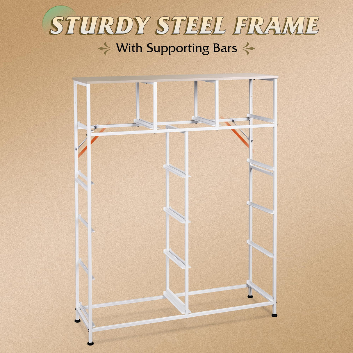 WLIVE Tall Dresser for Bedroom, Fabric Dresser Storage Tower, Dresser & Chest of Drawers Organizer Unit with 11 Drawers, Storage Cabinet, Hallway, Closets, Steel Frame, Wood Top WLIVE