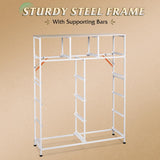 WLIVE Tall Dresser for Bedroom, Fabric Dresser Storage Tower, Dresser & Chest of Drawers Organizer Unit with 11 Drawers, Storage Cabinet, Hallway, Closets, Steel Frame, Wood Top WLIVE