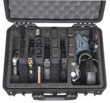 Case Club 5 Pistol and 20 Magazine Pre-Cut Heavy Duty Waterproof Case with Included Silica Gel Canister to Help Prevent Gun Rust (Upgraded Gen-3) Case Club