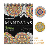 TIEFOSSI Relaxing Coloring Book, for Adults to Relax and Relieve Anxiety,160 GSM 60 Original Tearable Mandala Patterns Designs, Gift for Kids Adult TIEFOSSI