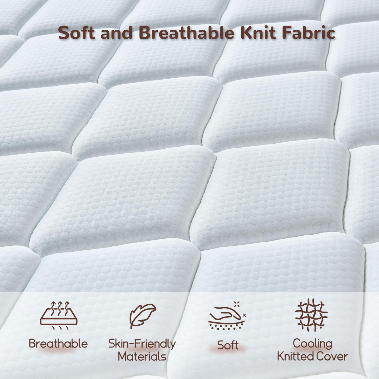 Naruchu King Mattress, 14 Inch King Size Hybrid Mattresses with Memory Foam and Individual Pocket Spring for Motion Isolation, Pressure Relief, Medium Firm Mattress in a Box, 76 * 80 * 14 Naruchu