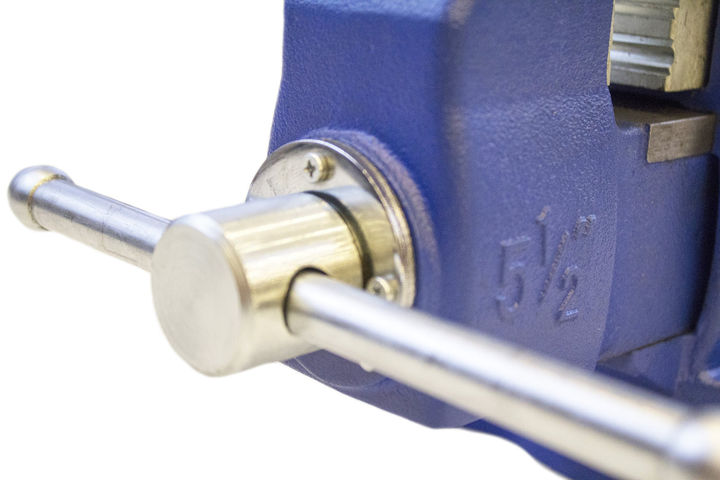 Yost Vises 855-D2 Industrial Grade Reversible Vise, 5.5", Blue - WoodArtSupply