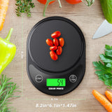 GRAM PRES Food Kitchen Scale Digital Weight Grams and Oz with IPX6 Waterproof，Professional Digital Kitchen Food Scale 11lb/0.01oz with LCD Display for Weight Loss Dieting Baking Cooking GRAM PRES