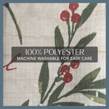 Elrene Home Fashions Holiday Tree Trimmings Wrinkle Resistant Fabric Christmas Tablecloth, 70", Round Elrene