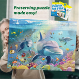 Neon Party 12 Sheets Puzzle Saver Up to 1000 Piece Puzzles for Adults and Kids NEON PARTY