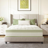 Emerspring Queen Mattress, 12 Inch Innerspring Queen Size Hybrid Mattress with Individually Pocket Innerspring for Cool Motion Isolation & Silent Sleep, Pressure Relief, Edge Support,Medium Firm Emerspring