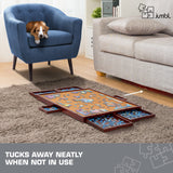 Jumbl Premium 1500-Piece Puzzle Board w/Felt Surface, 6 Removable Sorting Drawers, Interlocking Cover | 27" x 35" Wooden Jigsaw Puzzle Table | Reinforced Hardwood Construction Jumbl