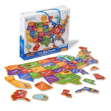 Learning Resources Magnetic US Map Puzzle - 44 Pieces, Puzzles for Kids Ages 4+, US Map for Kids Learning, Geography for Kids,Kindergartner Learning Toys Learning Resources