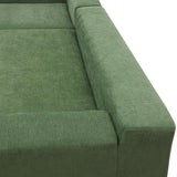 P PURLOVE Modern Sectional Sofas for Living Room, Modular L-Shape Couch, Upholstered Sleeper Sofa for Bedroom, Salon, 2 PC Free Combination, Green P PURLOVE