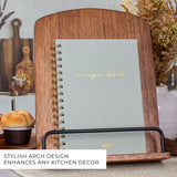 Beautiful Cookbook Stand for Your Kitchen Counter - Solid Wood Stand Easily Keeps Cook or Recipe Books Open for Convenient Cooking - Perfectly Fits Your iPad/Tablet and Enhances Any Kitchen Decor ZICOTO