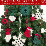 UHAPEER 137PCS Macrame Kits for Adults Beginners DIY Macrame Christmas Tree and Boho Macrame Supplies with 3 mm Macrame Cord Cotton Beads Xmas Ornaments Christmas Decorations Gifts Wall Hanging UHAPEER