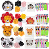 SCS Direct Kid's Birthday Party Diamond Gem Painting Craft Favor Kits -Zoo Buddies- 20 Individually Packaged, All-in-One Packs for Boys & Girls -Fun & Unique Gem Classroom Art Project Activity Gift SCS Direct