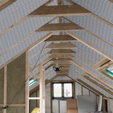 Garage Door Insulation Kit 16 Pcs Double Bubble Reflective Panels 24x48" Sheets - Double Garage Door WoodArtSupply