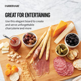 Farberware Extra-Large Wood Cutting Board, Reversible Chopping Board for Kitchen Meal Prep and Serving, Charcuterie Board, 14-Inch x 20-Inch, Bamboo Farberware