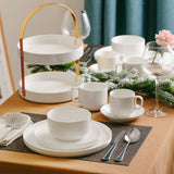 BTaT- White Cereal Bowls, Set of 6, 22 Ounces, Bowls, Cereal Bowl, White Bowls, Small Bowls, White Soup Bowls, Porcelain Bowl, Set of Bowls, White Porcelain Bowls, Deep Bowls Brew To A Tea