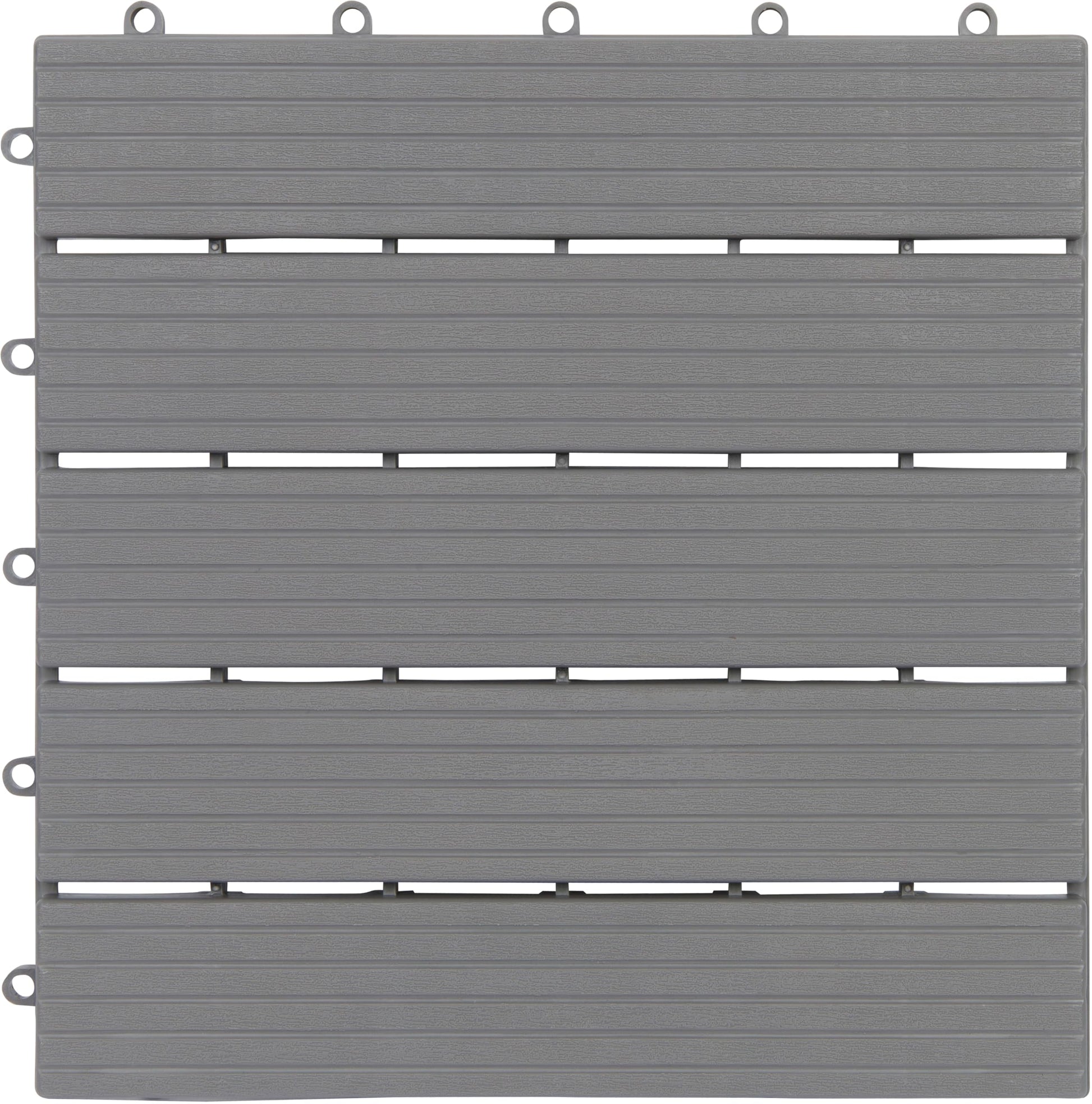 Interlocking Deck Tiles Pack - Snap Together Plastic Flooring | 12 x 12 Plastic Outdoor Flooring for Patio | Click Floor Decking Tile Outdoors Balcony Flooring, Wooden Parquet Flooring (8) - WoodArtSupply