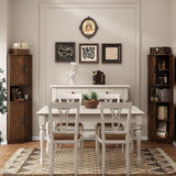 Vabches 64.8" Tall Farmhouse Corner Cabinet with 4 Doors and 5 Storage Shelves, Farmhouse Storage Cabinet with Barn Door Design, Home Space Saver for Living Room, Kitchen, Laundry Room,Brown Vabches