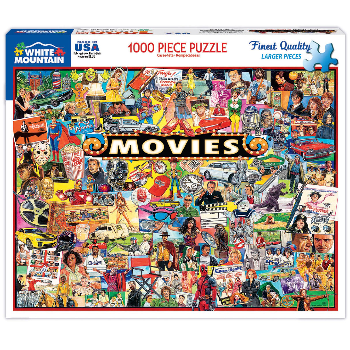 White Mountain Puzzles The Movies - 1000 Piece Jigsaw Puzzle White Mountain