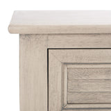 Safavieh Home Collection Tate Greige 2-Drawer Bottom Shelf Console Table Safavieh