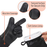 UNCO- Grill Gloves, Silicone Gloves Heat Resistant, Oven Gloves, BBQ Gloves, Meat Gloves, Barbecue Gloves, Grilling Gloves, Meat Gloves for Pulling Meat, Grill Gloves for Outdoor Grill, Grill Mitts UNCO