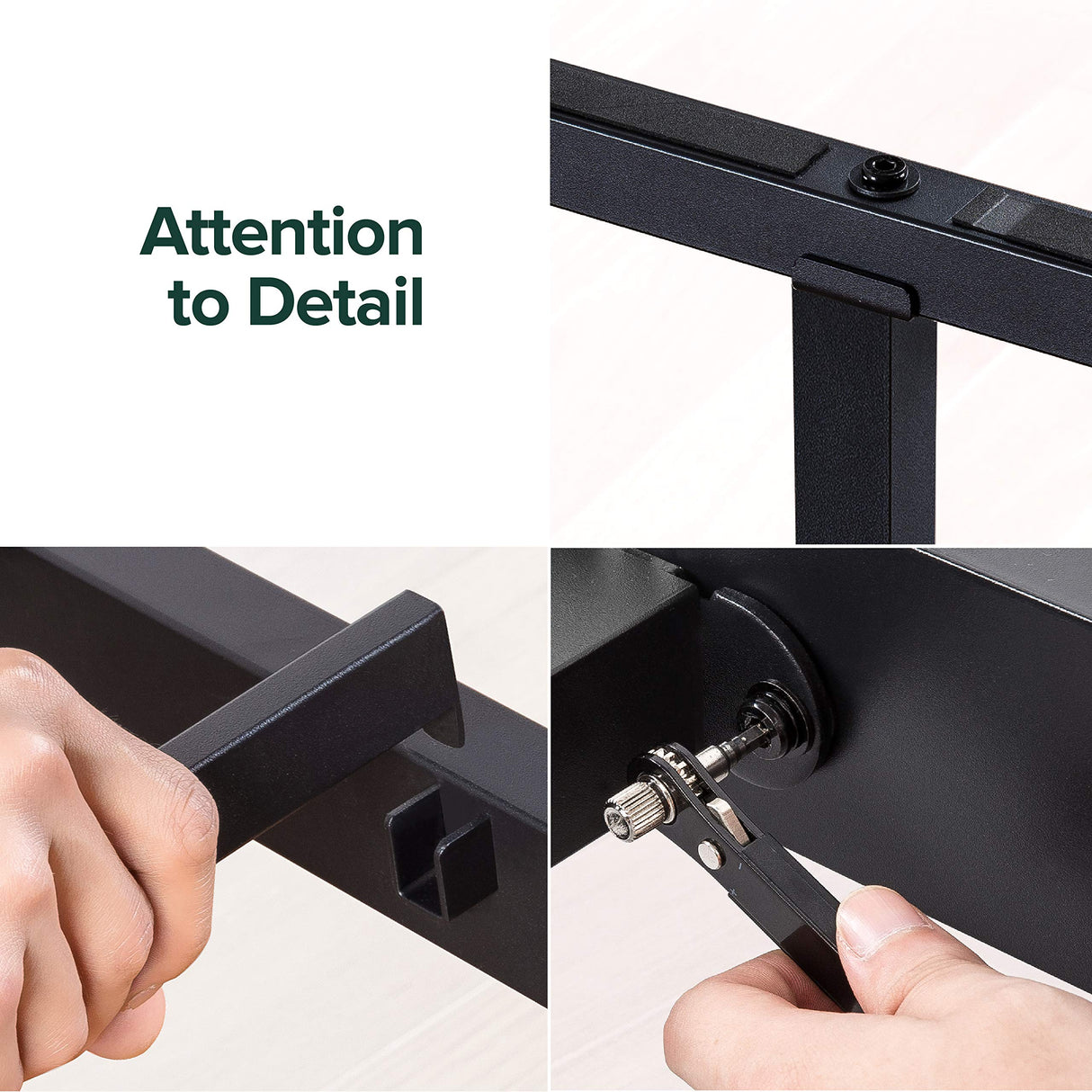 ZINUS Lorelei 14 Inch Metal Platform Bed Frame, Mattress Foundation with Steel Slat Support, No Box Spring Needed, Easy Assembly, Full, Black Zinus