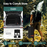 140L Collapsible Folding Wagon Cart with 330lbs Resting Weight Capacity, Heavy Duty Garden Cart with All-Terrain&Brake Wheel, Foldable Utility Wagon with Side Pocket for Groceries Camping,Black Generic