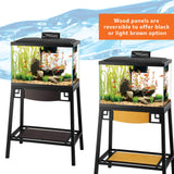 Aqueon Metal 10 Gallon Fish Tank Aquarium Stand, 20" L x 10" W x 28.25" H Aqueon