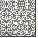 Nicole Miller New York Patio Country Julia Transitional Geometric Indoor/Outdoor Area Rug, Black/Grey, 3'11"x5'2" Nicole Miller New York