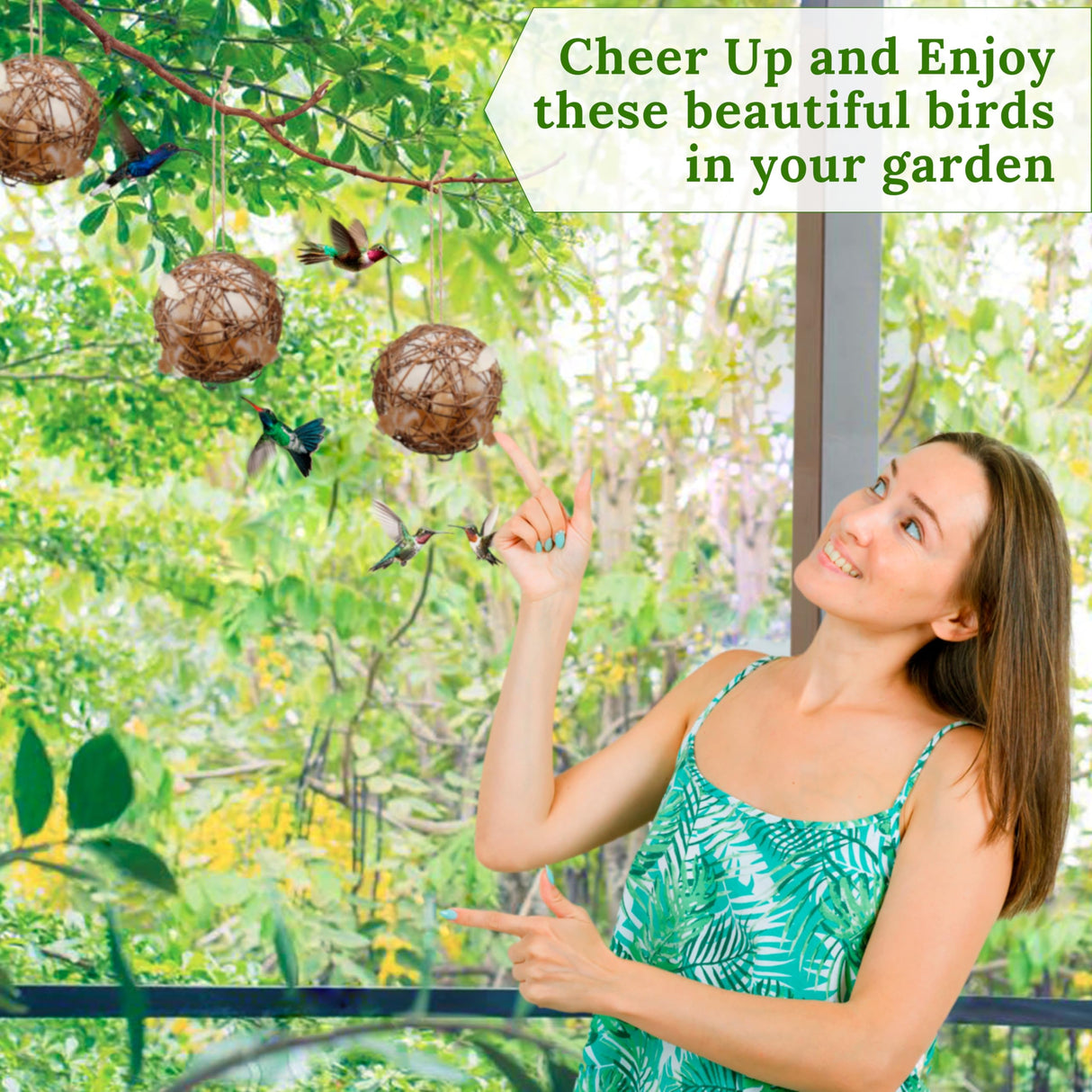 Hummingbird Nesters - Bird Nesting Material Holder for Wild Birds - Humming Bird House Materials Gifts for Bird Watching Nature Lovers - Refillable Outdoor Bird Nesting Station to Build a Nest slivche