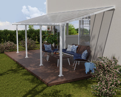 Palram - Canopia Olympia 10' x 24' Patio Cover - White/White - WoodArtSupply