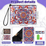 Geyoga 2 Pieces DIY Diamond Painting Purses 5D DIY Diamond Painting Handbag Diamond Art Wristlet Clutch Bag for Women Girls Art Craft Makeup Gift (Mandala) Geyoga