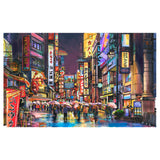 Pintoo Jigsaw Puzzles 1000 Piece for Adults - Neon Flashes on a Rainy Night Beautiful Plastic Puzzle for Home Decor Zero Dust Easy Storage [H2857] Pintoo