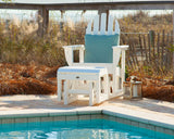 POLYWOOD® Classic Adirondack Glider, Slate Grey Polywood