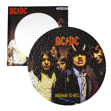 AQUARIUS AC/DC Highway to Hell Record Disc Puzzle (450 Piece Jigsaw Puzzle) - Officially Licensed AC/DC Merchandise & Collectibles - Glare Free - Precision Fit - 12 x 12 Inches AQUARIUS