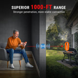 ThermoPro TempSpike 1000FT Wireless Meat Thermometer Digital with 2 Upgraded Ultra-Thin Probe, Smoker Thermometer Wireless for Oven/Rotisserie/Sous Vide/Stove/BBQ Grill Thermometer ThermoPro