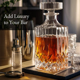 Luxury Gift For Men – Whiskey Decanter Set For Beloved Husband Or Dad Birthday Gift – 4 Whiskey Glasses And Decanter Set Is a Great Gift Idea for Whisky, Bourbon, or Scotch lovers Hydro Gizmos