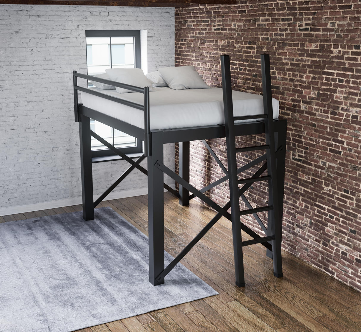 Francis Lofts & Bunks Queen Size Adult Loft Bed Francis Lofts & Bunks