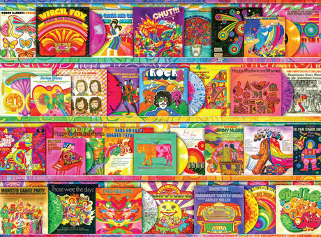 Buffalo Games - Aimee Stewart - Retro Album Covers - 1000 Piece Jigsaw Puzzle for Adults -Challenging Puzzle Perfect for Game Nights - Finished Size is 26.75 x 19.75 Buffalo Games