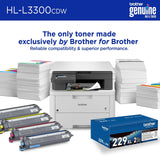 Brother HL-L3300CDW Wireless Digital Color Multi-Function Printer with Laser Quality Output, Copy & Scan, Duplex, Mobile | Includes 4 Month Refresh Subscription Trial ¹ Amazon Dash Replenishment Ready Brother