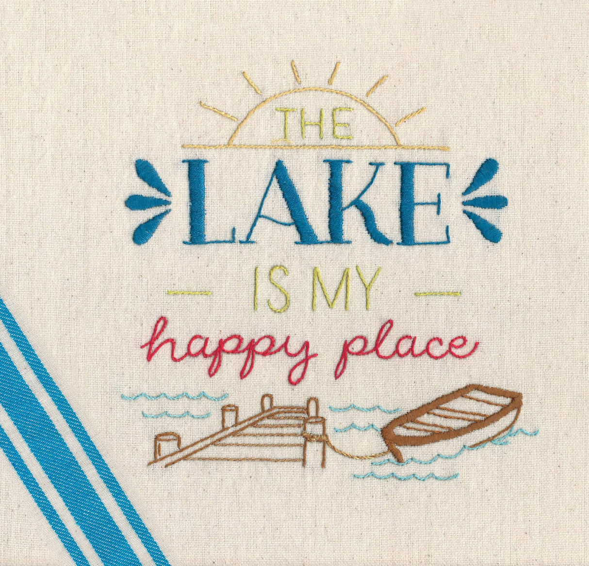 Stitcher's Revolution Lake Life Stitcher~'s Revolution Iron on transfers for Embroidery, White Aunt Martha's