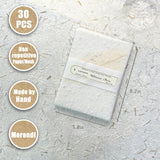 Aromoty 30 sheets A5 Large Textured Scrapbook Paper&Mesh Fabric set - Handmade Craft Mulberry Special Paper Mix for Scrapbooking Junk Journaling Supplies Card DIY Materials Collage, 5.8x8.2 Inches Aromoty