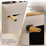 JASIWAY Convertible Chair Bed Sleeper for Adults, Linen 3-In-1 Convertable Single Sleeper Chair for Small Spaces, Trifold Futon Chaise Lounge that Turn into Beds, Adjustable Backrest (76.6"D X 44.9"W) JASIWAY